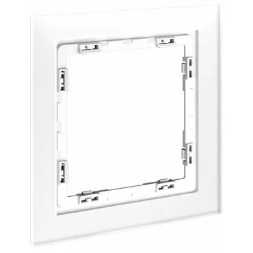 Рамка стеклянная S70 на 1 пост (белый матовый) Voltum VLS110102