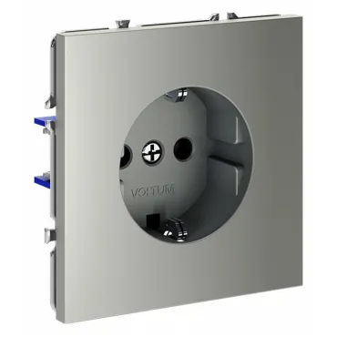 Розетка с заземлением без рамки Voltum S70 VLS040105 Розетка с заземлением без рамки Voltum S70 VLS040105