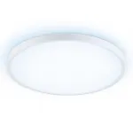 Потолочный светодиодный светильник FZ3005 WH белый IP44 33W+10W 6400+6400К D375*40 (Без ПДУ) от ImperiumLoft