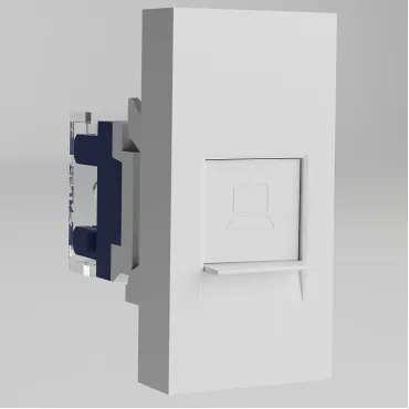 Розетка Ethernet RJ-45 модульная Werkel белый a069369 Розетка Ethernet RJ-45 модульная Werkel белый a069369