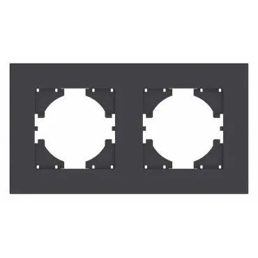 Рамка на 2 поста Gusi Electric CITY С1112-010 Рамка на 2 поста Gusi Electric CITY С1112-010
