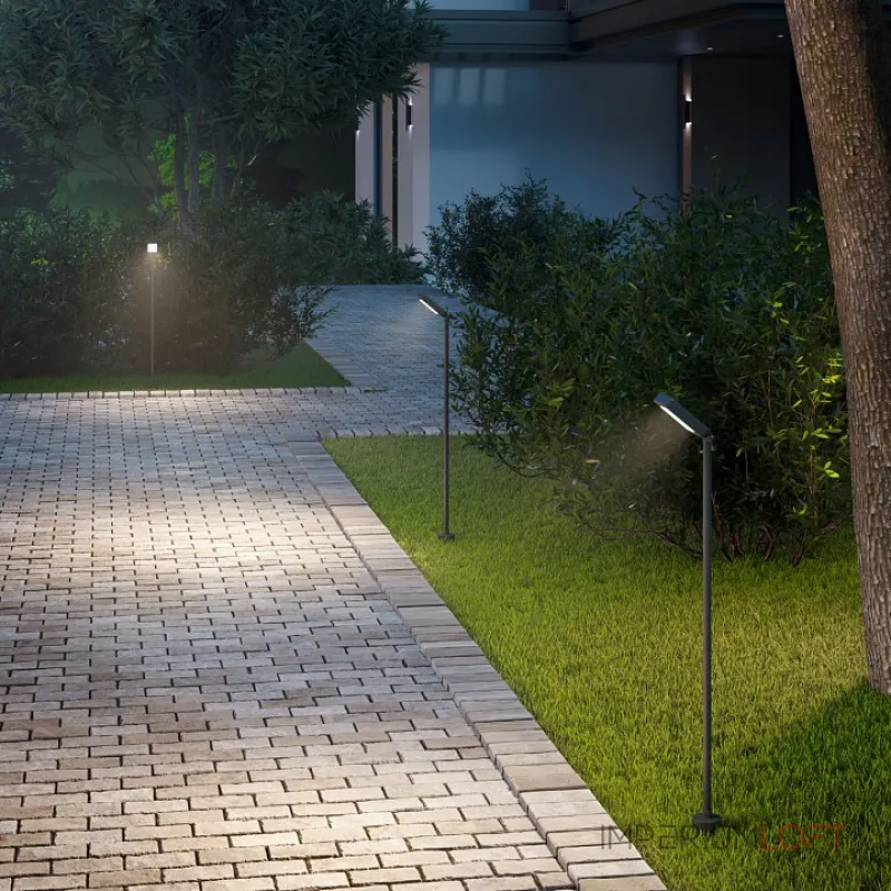 Наземный низкий светильник Elektrostandard Joli Joli (35182/F) черный от ImperiumLoft