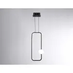 Подвесной светодиодный светильник FL66363 BK черный 19W 4200K 190*80*1000 от ImperiumLoft