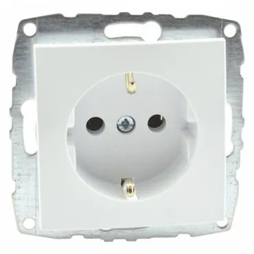 Розетка с заземлением без рамки Mono Electric Despina / Larissa 500-001921-117 Розетка с заземлением без рамки Mono Electric Despina / Larissa 500-001921-117