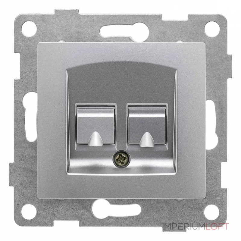 Розетка двойная RJ-12 и Ethernet RJ-45 без рамки Gusi Electric UGRA С11КТ-004 от ImperiumLoft Розетка двойная RJ-12 и Ethernet RJ-45 без рамки Gusi Electric UGRA С11КТ-004 от ImperiumLoft