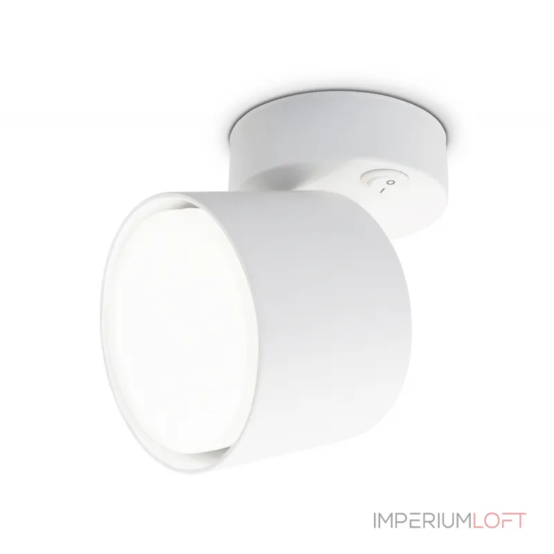 Накладной спот с выключателем TA132 WH белый GX53 max 12W D79*134*D84 от NovaLamp