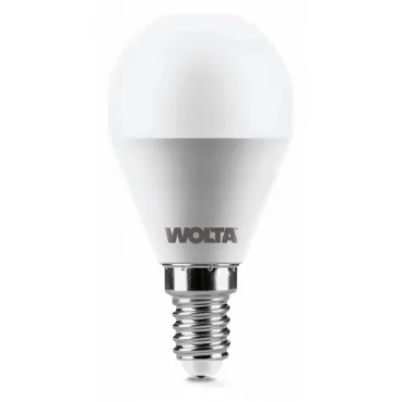 Лампа светодиодная Wolta E14 10Вт 6500K 25W45GL10E14 Лампа светодиодная Wolta E14 10Вт 6500K 25W45GL10E14