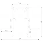 Трек встраиваемый Elektrostandard Slim Magnetic a067502 от ImperiumLoft