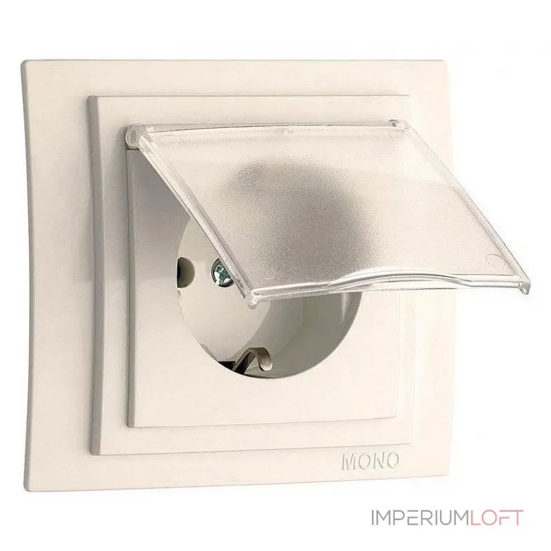 Розетка с заземлением с крышкой Mono Electric Larissa 103-010121-118 от ImperiumLoft Розетка с заземлением с крышкой Mono Electric Larissa 103-010121-118 от ImperiumLoft