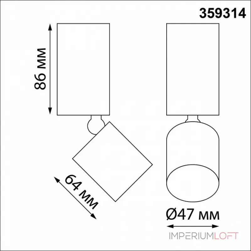 Светильник накладной светодиодный IP20 LED 5W 85-265V 3000K 600Лм TUBO 359314 OVER NT24 000 Белый от ImperiumLoft Светильник накладной светодиодный IP20 LED 5W 85-265V 3000K 600Лм TUBO 359314 OVER NT24 000 Белый от ImperiumLoft