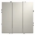 Выключатель трехклавишный без рамки Voltum S70 VLS030103 от ImperiumLoft