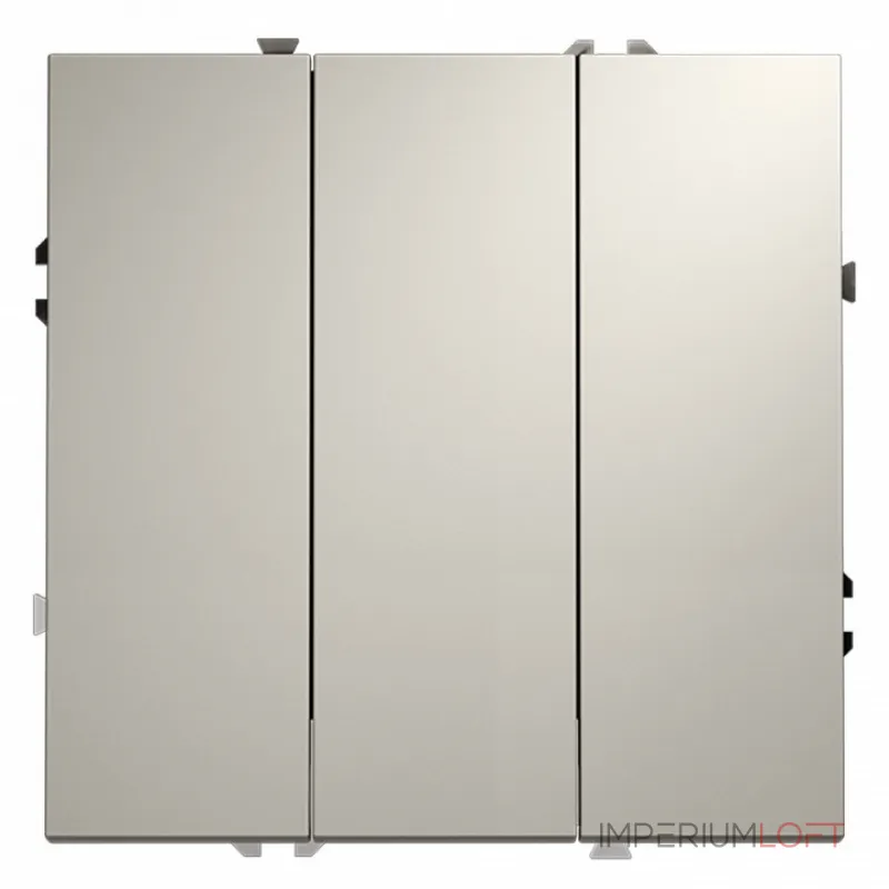 Выключатель трехклавишный без рамки Voltum S70 VLS030103 от ImperiumLoft