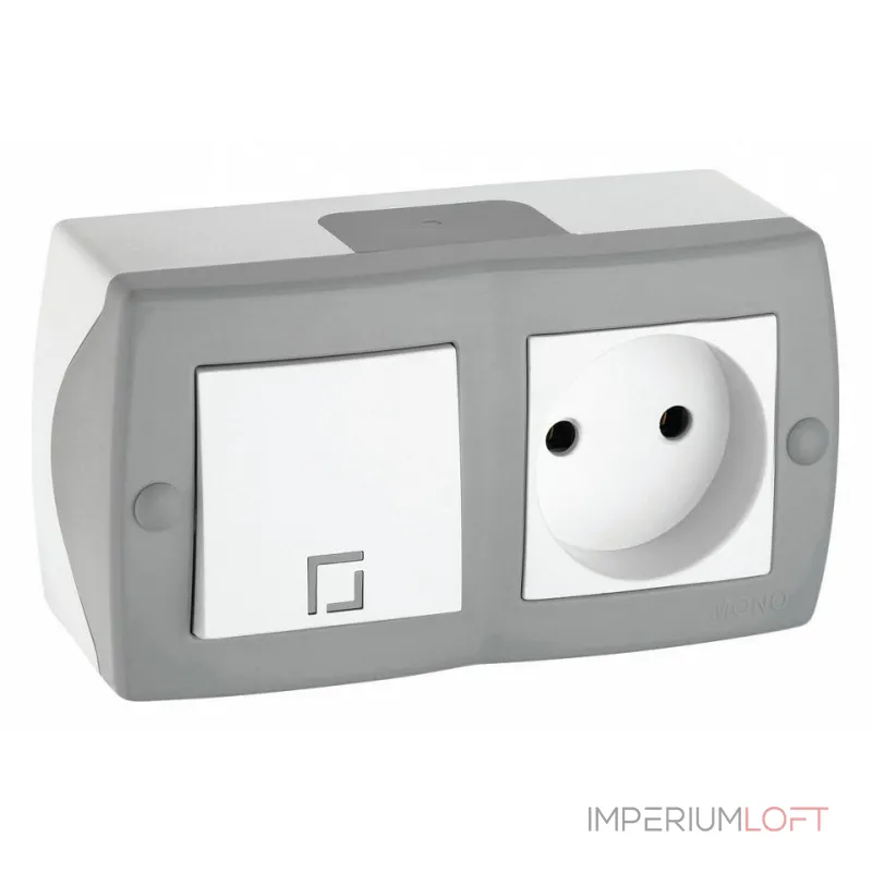 Блок с розеткой и выключателем Mono Electric Octans IP20 104-020001-185 от ImperiumLoft Блок с розеткой и выключателем Mono Electric Octans IP20 104-020001-185 от ImperiumLoft