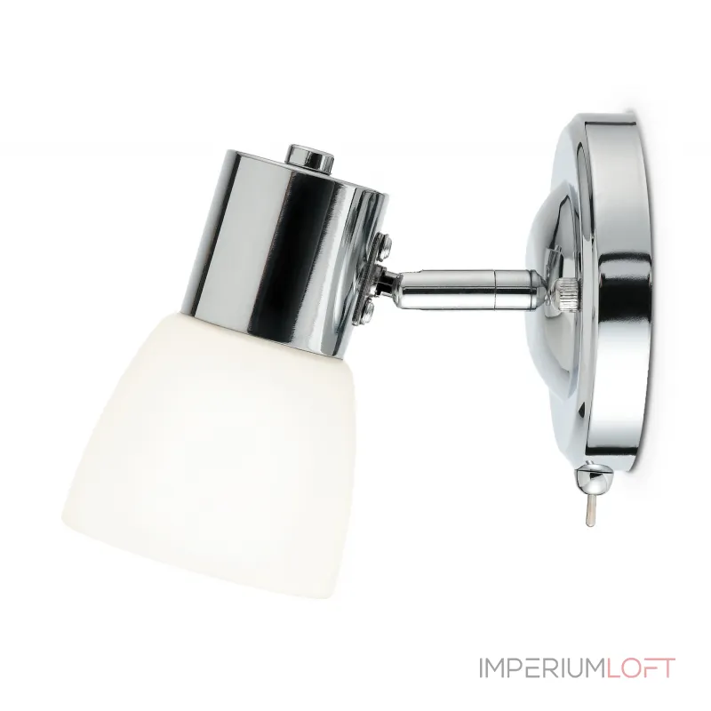 Накладной спот с выключателем TR3961 CH/FR хром/белый матовый E27 max 40W 118*105*200 от NovaLamp