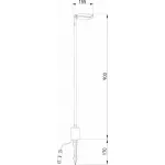 Наземный низкий светильник Elektrostandard Joli Joli (35182/F) черный от ImperiumLoft