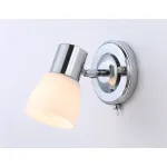 Накладной спот с выключателем TR3961 CH/FR хром/белый матовый E27 max 40W 118*105*200 от NovaLamp