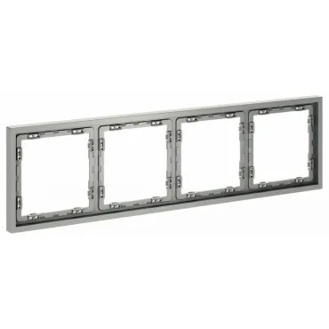 Рамка пластиковая S70 на 4 поста (сталь) Voltum VLS100405 Рамка пластиковая S70 на 4 поста (сталь) Voltum VLS100405