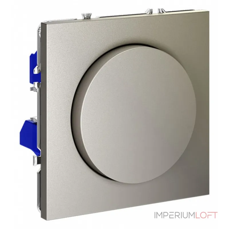 Светорегулятор встраиваемый S70 поворотно-нажимной 600 Вт (шелк) Voltum VLS070304