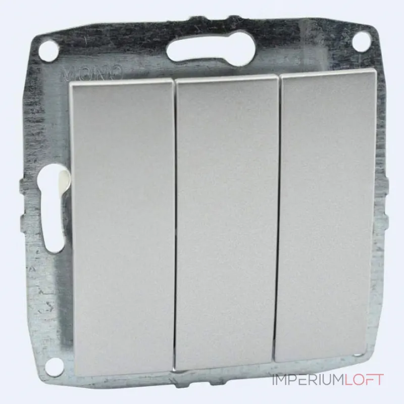 Выключатель трехклавишный без рамки Mono Electric Despina / Larissa 500-002122-114 от ImperiumLoft Выключатель трехклавишный без рамки Mono Electric Despina / Larissa 500-002122-114 от ImperiumLoft