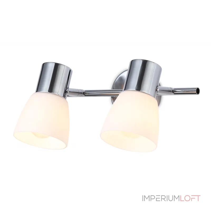 Настенно-потолочный спот TR3963/2 CH/FR хром/белый матовый E27*2 max 40W 200*105*200 от NovaLamp
