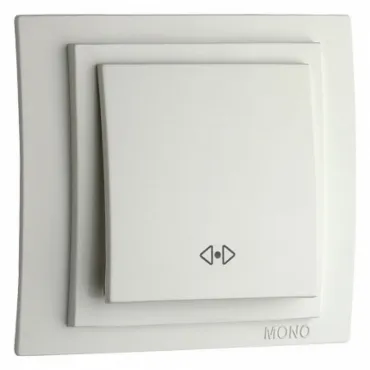 Выключатель перекрестный одноклавишный без рамки Mono Electric Despina / Larissa 500-001925-112