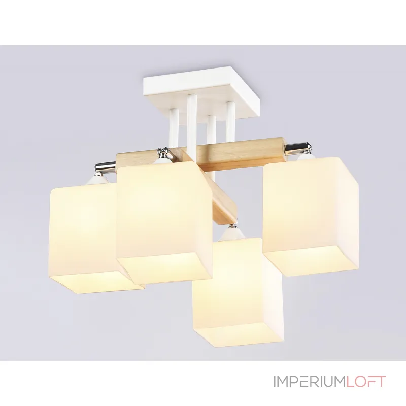 Подвесная люстра TR9512/4 WH/CH/FR белый/хром/белый матовый E27*4 max 40W D567*266 от NovaLamp