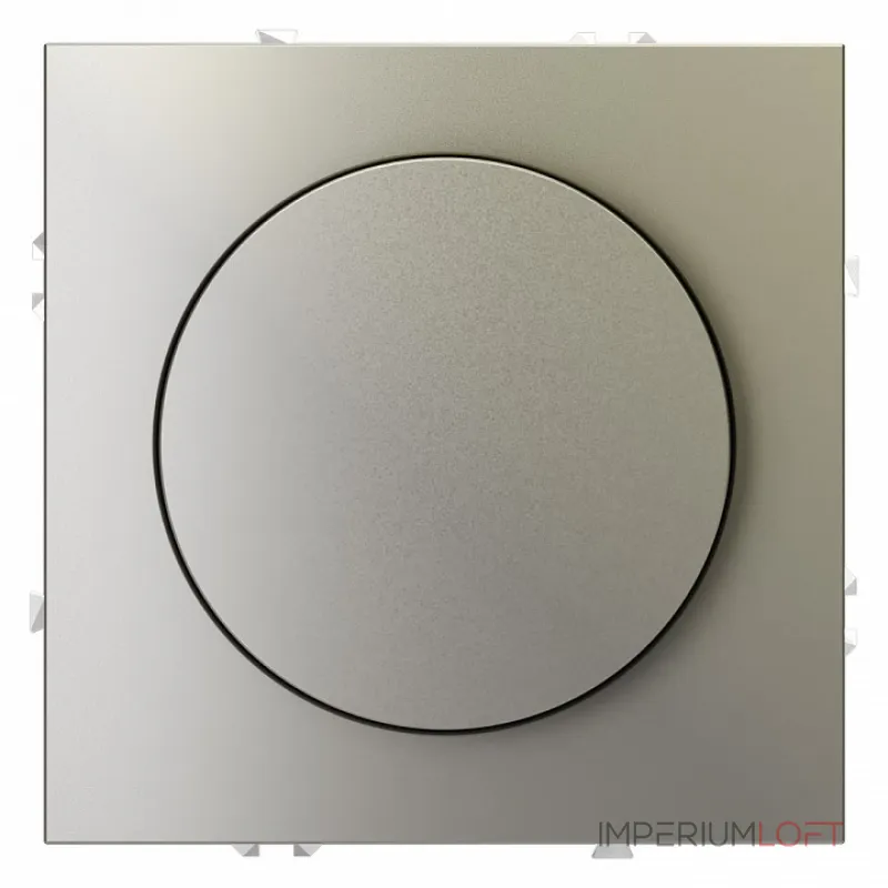 Светорегулятор встраиваемый S70 поворотно-нажимной 600 Вт (шелк) Voltum VLS070304