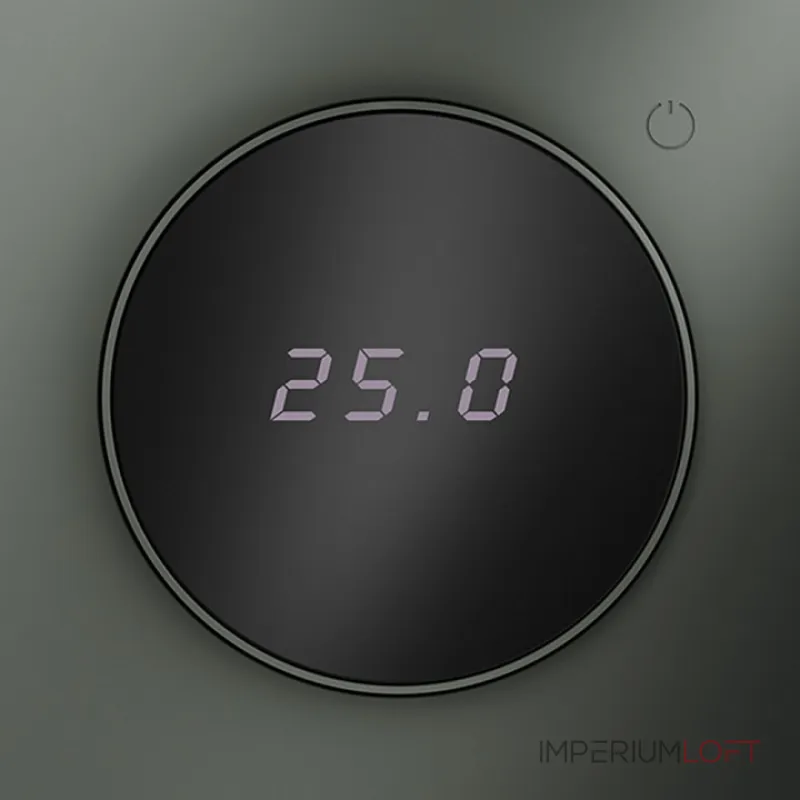 Терморегулятор электронный S70 с индикацией и датчиком для теплого пола (титан) Voltum VLS070106