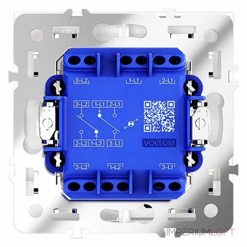 Проходной переключатель встраиваемый S70 двухклавишный с подсветкой 10А (кашемир) Voltum VLS020403 Проходной переключатель встраиваемый S70 двухклавишный с подсветкой 10А (кашемир) Voltum VLS020403