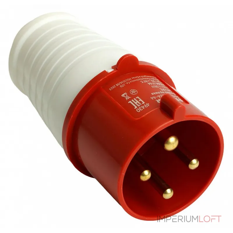 Вилка прямая 3P+PE Stekker ST 49430 от ImperiumLoft