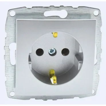 Розетка с заземлением без рамки Mono Electric Despina / Larissa 500-002121-117 Розетка с заземлением без рамки Mono Electric Despina / Larissa 500-002121-117