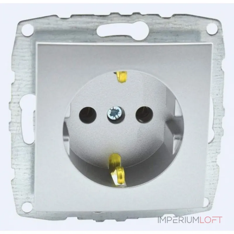Розетка с заземлением без рамки Mono Electric Despina / Larissa 500-002121-117 от ImperiumLoft
