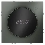 Терморегулятор электронный S70 с индикацией и датчиком для теплого пола (титан) Voltum VLS070106