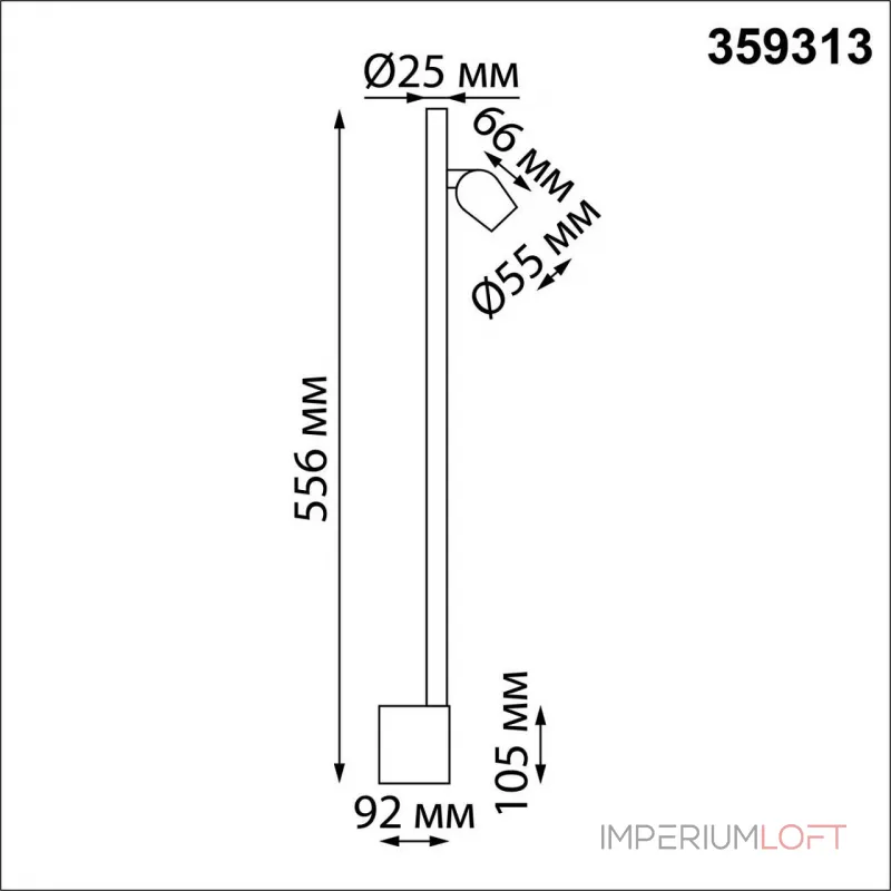 Светильник настенный диммируемый (выключатель) IP20 LED 7W+7W 4000K 220-240V FERMO 359313 OVER NT24 000 Черный от ImperiumLoft Светильник настенный диммируемый (выключатель) IP20 LED 7W+7W 4000K 220-240V FERMO 359313 OVER NT24 000 Черный от ImperiumLoft