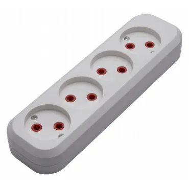 Розетка переносная разборная с заземлением Stekker Бруна 39009