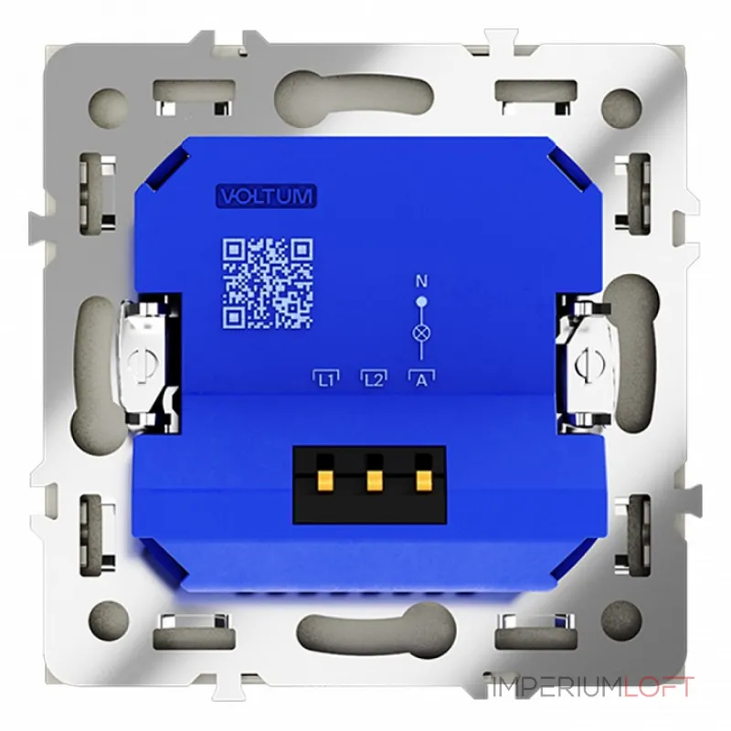 Светорегулятор встраиваемый S70 поворотно-нажимной 600 Вт (шелк) Voltum VLS070304