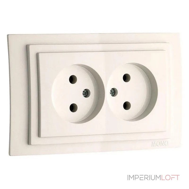 Розетка двойная Mono Electric Larissa 103-010105-121 от ImperiumLoft