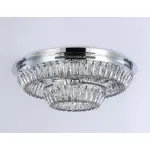 Потолочная светодиодная люстра с хрусталем TR5029 CH/CL хром/прозрачный 3000K/4200K/6400K 81W D600*207 (Без ПДУ) от NovaLamp