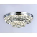 Потолочная светодиодная люстра с хрусталем TR5029 CH/CL хром/прозрачный 3000K/4200K/6400K 81W D600*207 (Без ПДУ) от NovaLamp