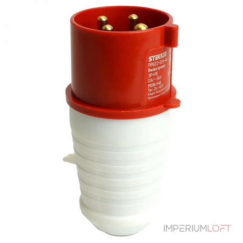 Вилка прямая 3P+PE Stekker ST 49430 от ImperiumLoft