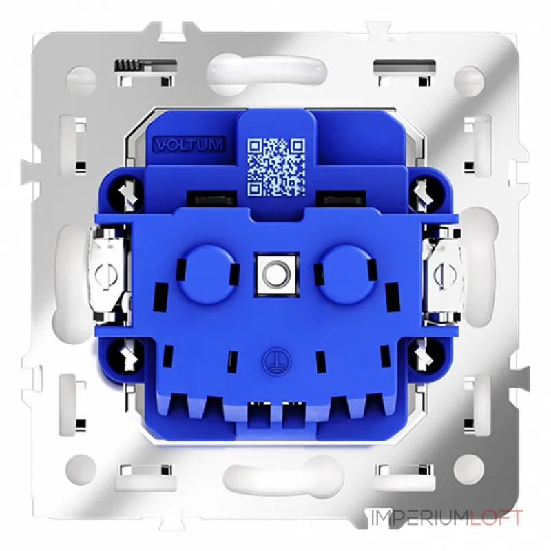 Розетка с заземлением и со шторкой без рамки с крышкой Voltum S70 VLS040301 от ImperiumLoft