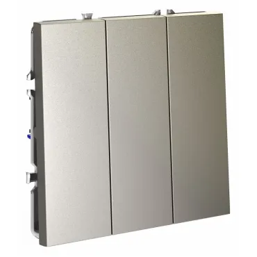 Выключатель трехклавишный без рамки Voltum S70 VLS030104 Выключатель трехклавишный без рамки Voltum S70 VLS030104