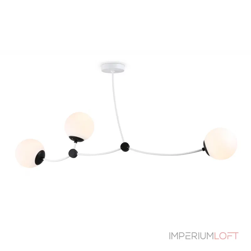 Подвесной светильник TR2566/3 WH/BK белый/черный E27/3 max 60W 1130*150*540 от NovaLamp