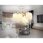 Подвесная люстра TR9512/4 WH/CH/FR белый/хром/белый матовый E27*4 max 40W D567*266 от NovaLamp