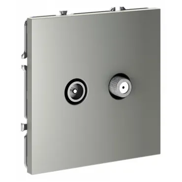 ТВ-розетка и SAT-розетка оконечная без рамки Voltum S70 VLS060405 ТВ-розетка и SAT-розетка оконечная без рамки Voltum S70 VLS060405