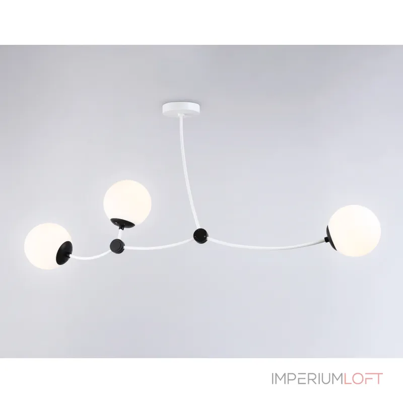 Подвесной светильник TR2566/3 WH/BK белый/черный E27/3 max 60W 1130*150*540 от NovaLamp