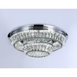 Потолочная светодиодная люстра с хрусталем TR5029 CH/CL хром/прозрачный 3000K/4200K/6400K 81W D600*207 (Без ПДУ) от NovaLamp