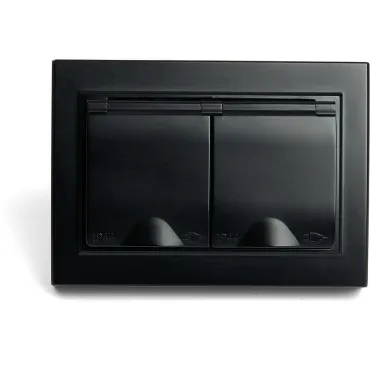 Розетка двойная с заземлением без рамки Stekker Эрна 49138 Розетка двойная с заземлением без рамки Stekker Эрна 49138