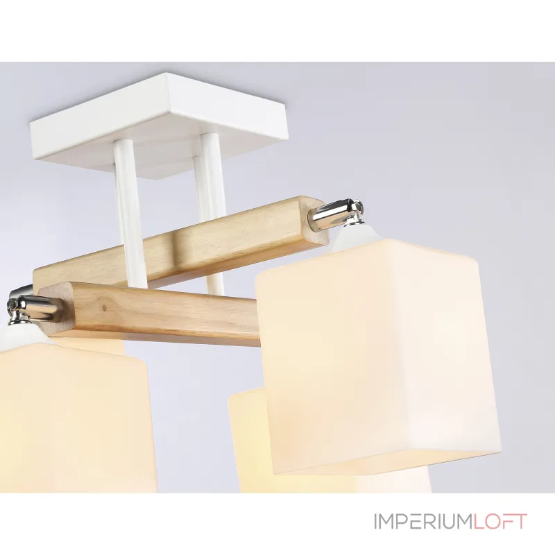 Подвесная люстра TR9512/4 WH/CH/FR белый/хром/белый матовый E27*4 max 40W D567*266 от NovaLamp