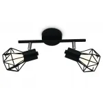 Настенно-потолочный спот в стиле лофт TR8621/2 BK/CH черный/хром E27*2 max 40W 260*91*175 от NovaLamp